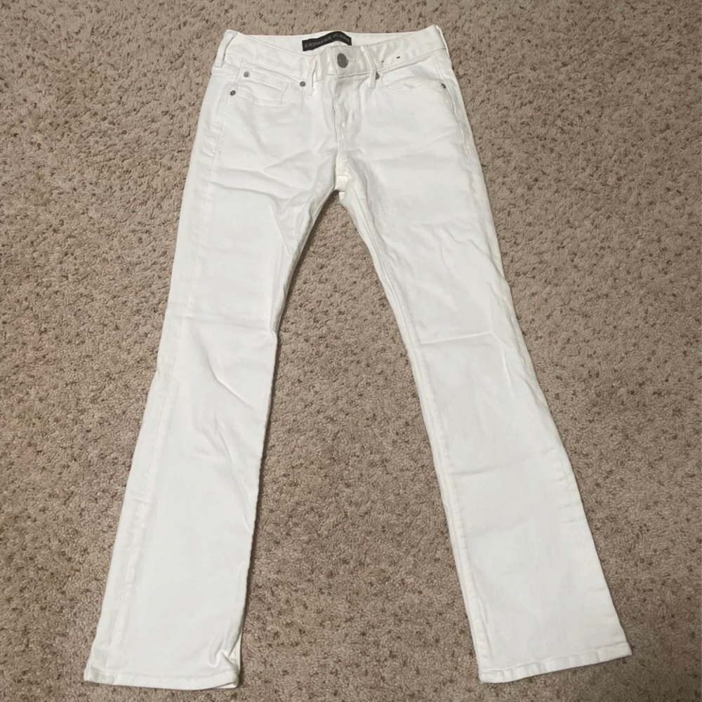 Express Low Rise Boot Cut Jeans